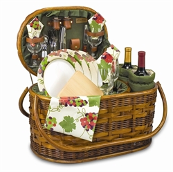Picture of Picnic Time Merlot Deluxe Wine & Picnic Basket