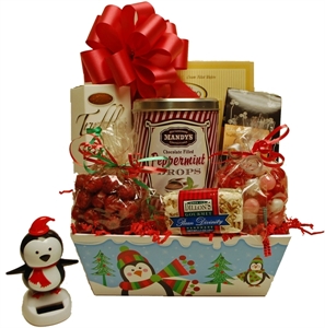 Picture of Solar Penguin Tray Gift Basket
