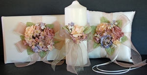 Picture of Wedding Accessories - "English Garden" 3 pc Set by Beverly Clark