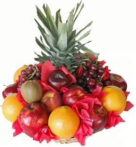 Picture of Fruit Basket with Pineapple & Grapes