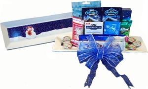 Picture of Snowman Platter with Goodies